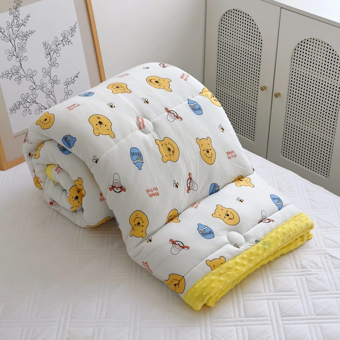 【京かわ会社】针织棉豆豆被150*200cm 开心维尼