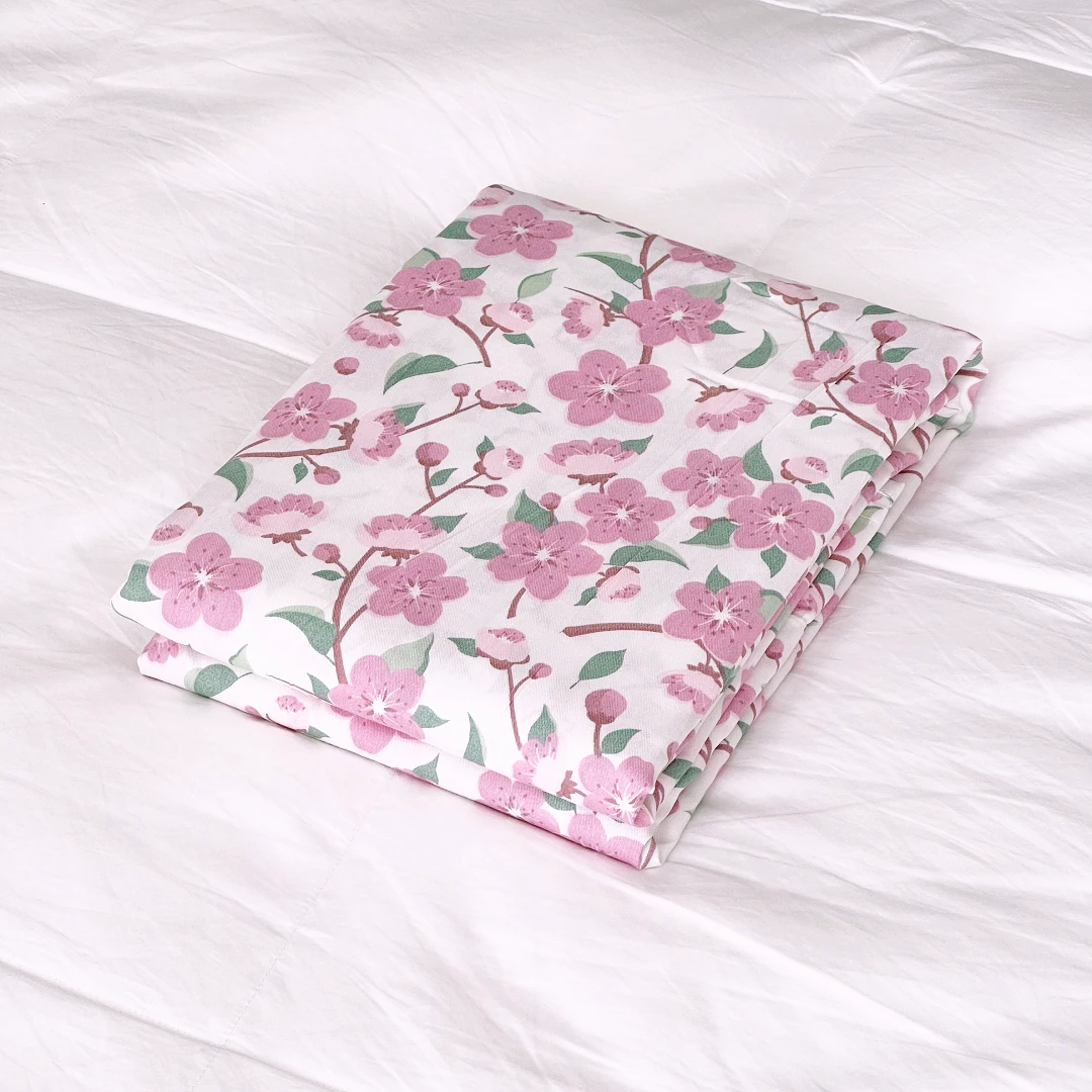 专享【京かわ会社】全棉80支匹马棉床单 纯棉加厚大床单 花朵朵