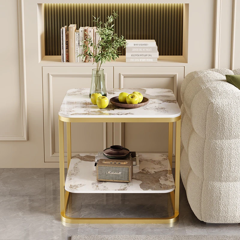 岩板沙发小边几现代简约角几轻奢高级感客厅边柜茶几可移动小方桌