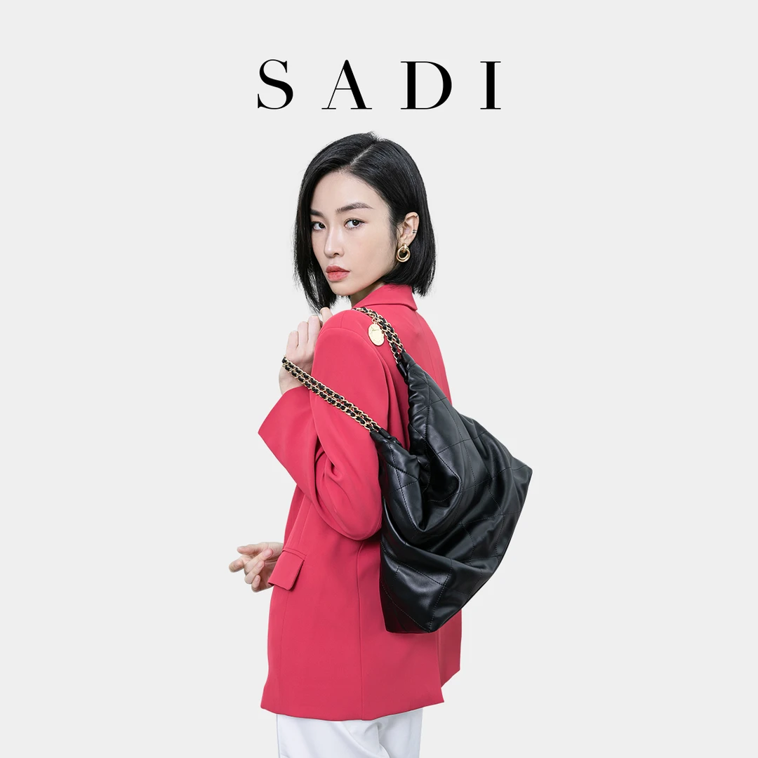 SADI萨迪小香风抽绳束口链条包.SDX20512