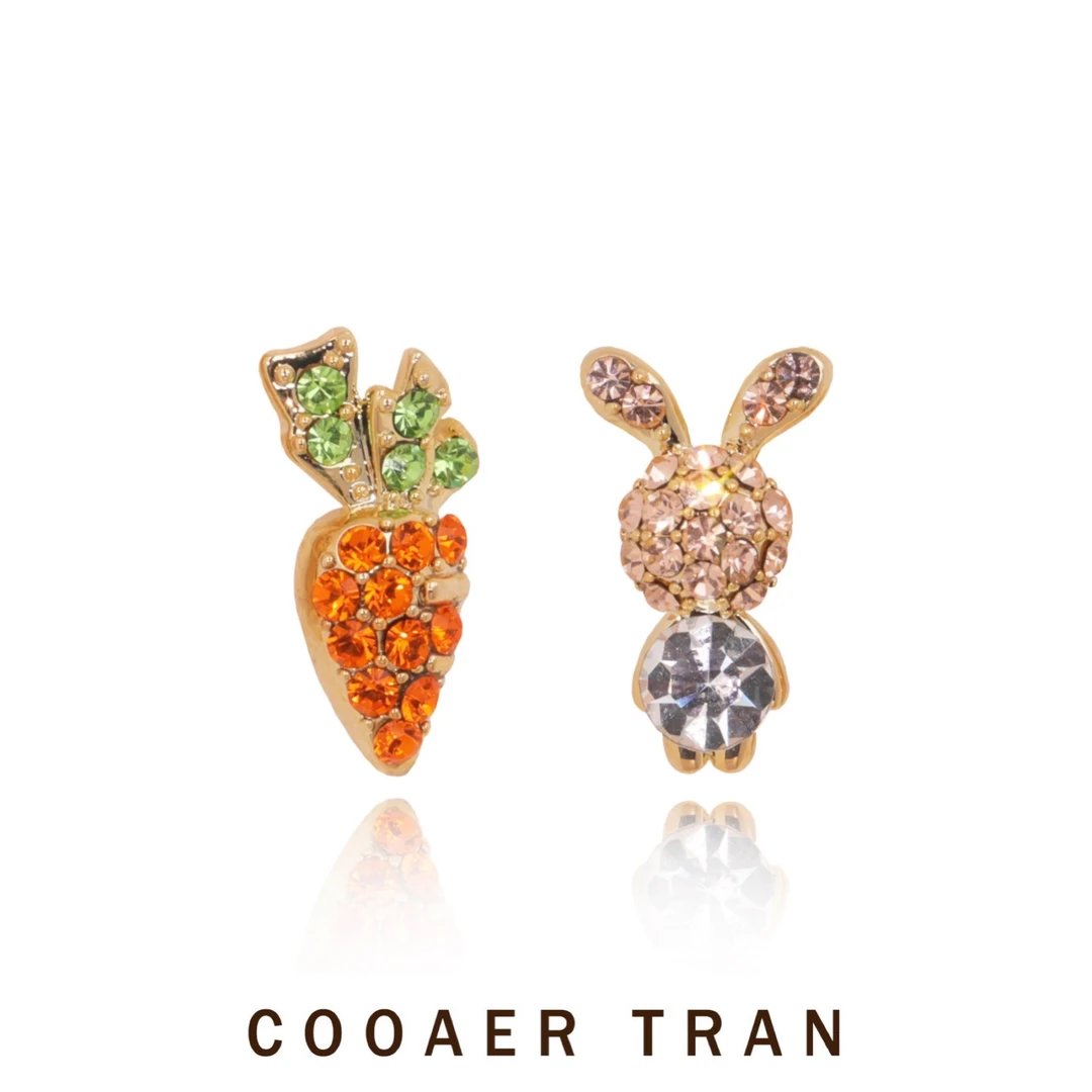 COOAER TRAN 铜合金耳饰 品牌高定网红少女感时尚耳饰RH6995#