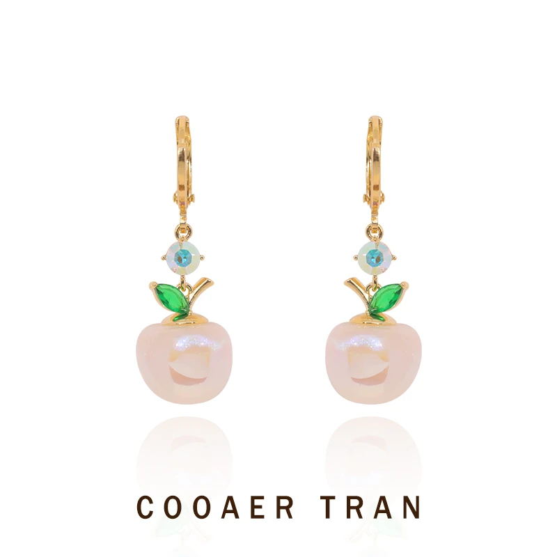 COOAER TRAN 铜合金耳饰 【沉舟】精致时尚可爱百搭耳饰RH7165#