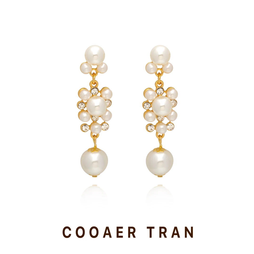 铜合金耳饰 【日暮西沉】高级轻奢时尚小众气质设计师耳饰RH8906#