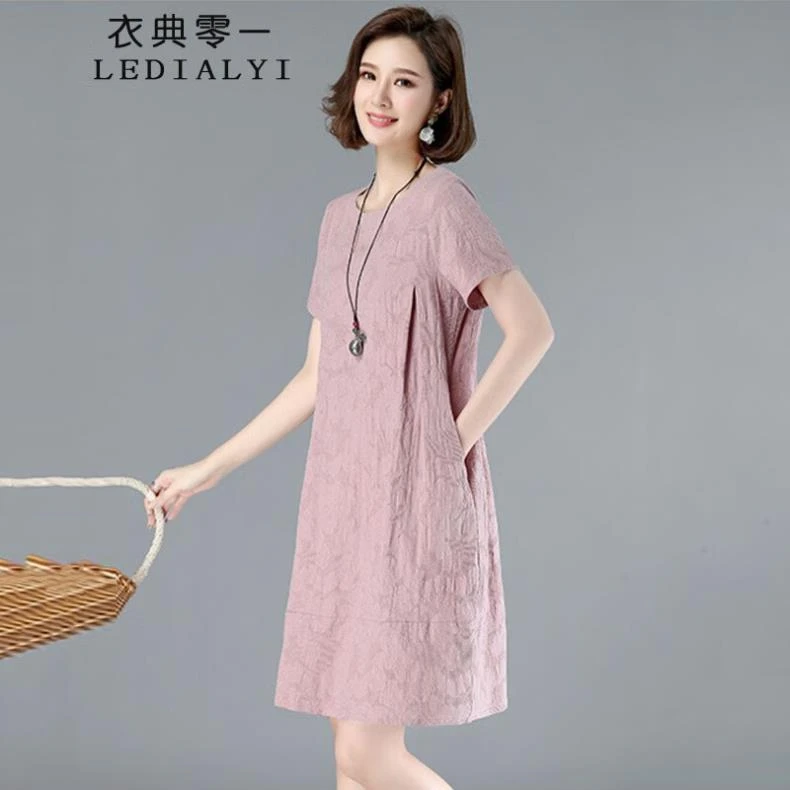 2025夏季女装新款休闲洋气质中年小个子碎花连衣裙遮肚子裙子夏天