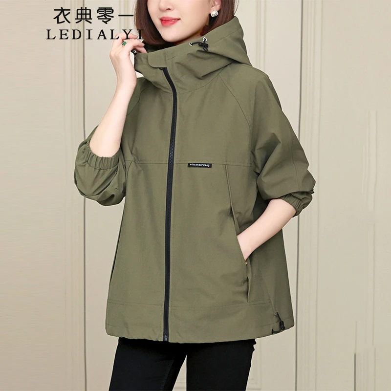 工装风衣外套女2025春秋季女装新款时尚洋气休闲宽松短款夹克上衣