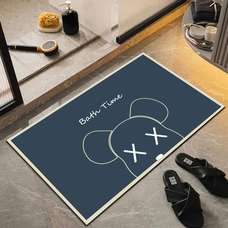 硅藻泥软垫吸水速干垫卫生间门口地垫卫浴厕所硅藻泥防滑浴室脚垫