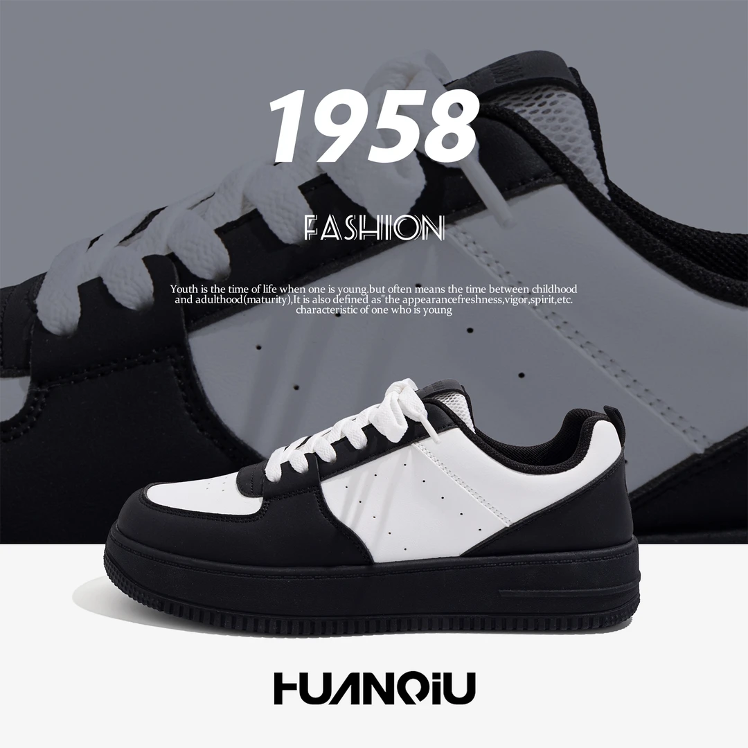 环球百搭鞋子男款春季2025新款轻便透气厚底时尚休闲运动男士板鞋