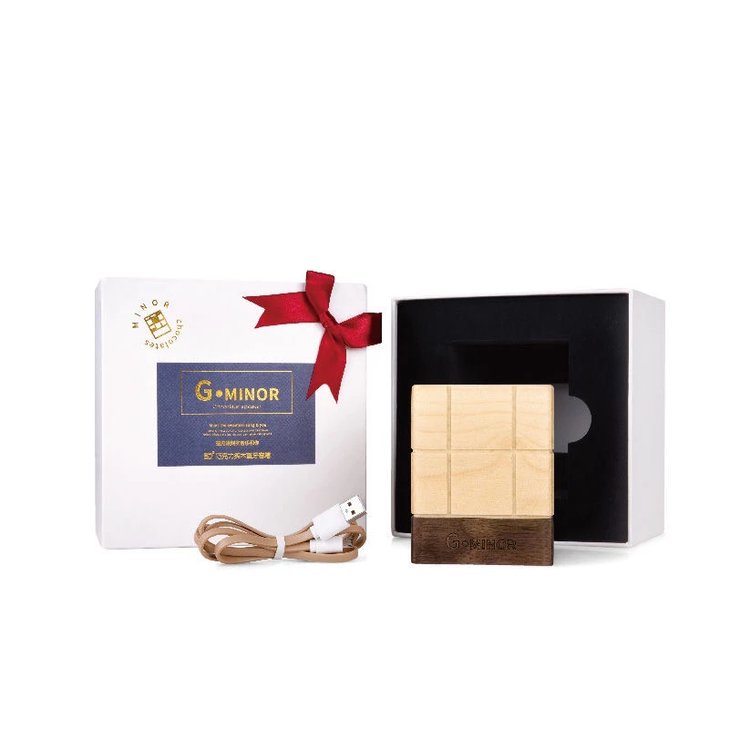 全新未使用  5D巧克力实木蓝牙小音箱MINOR-1.0枫木款便携小音响