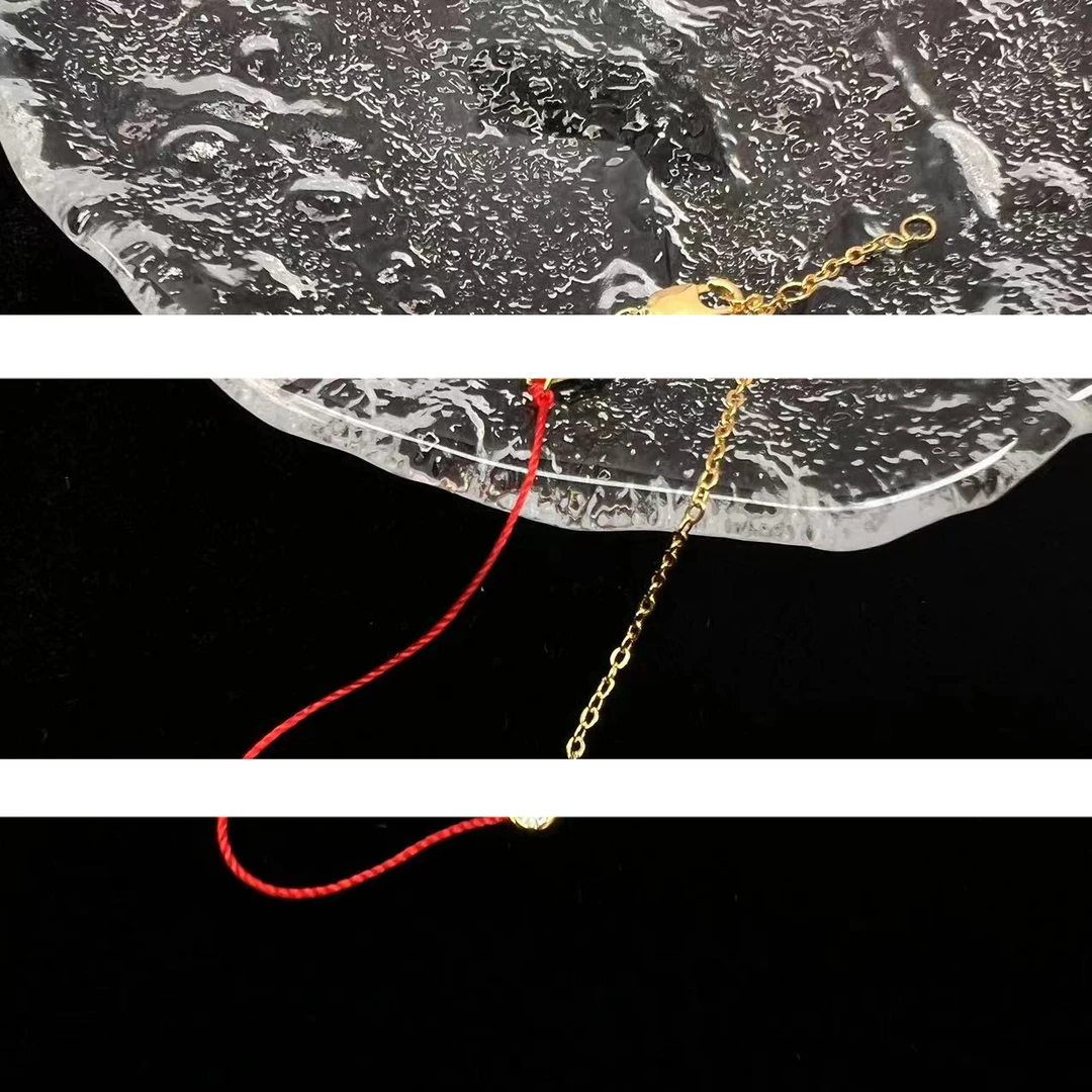 铜合金合成锆石手链 3958红颜色红绳手链JSA0001-3958