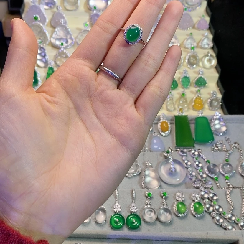 【闪购商品】玛瑙/玉髓戒指银S925镶嵌不***?