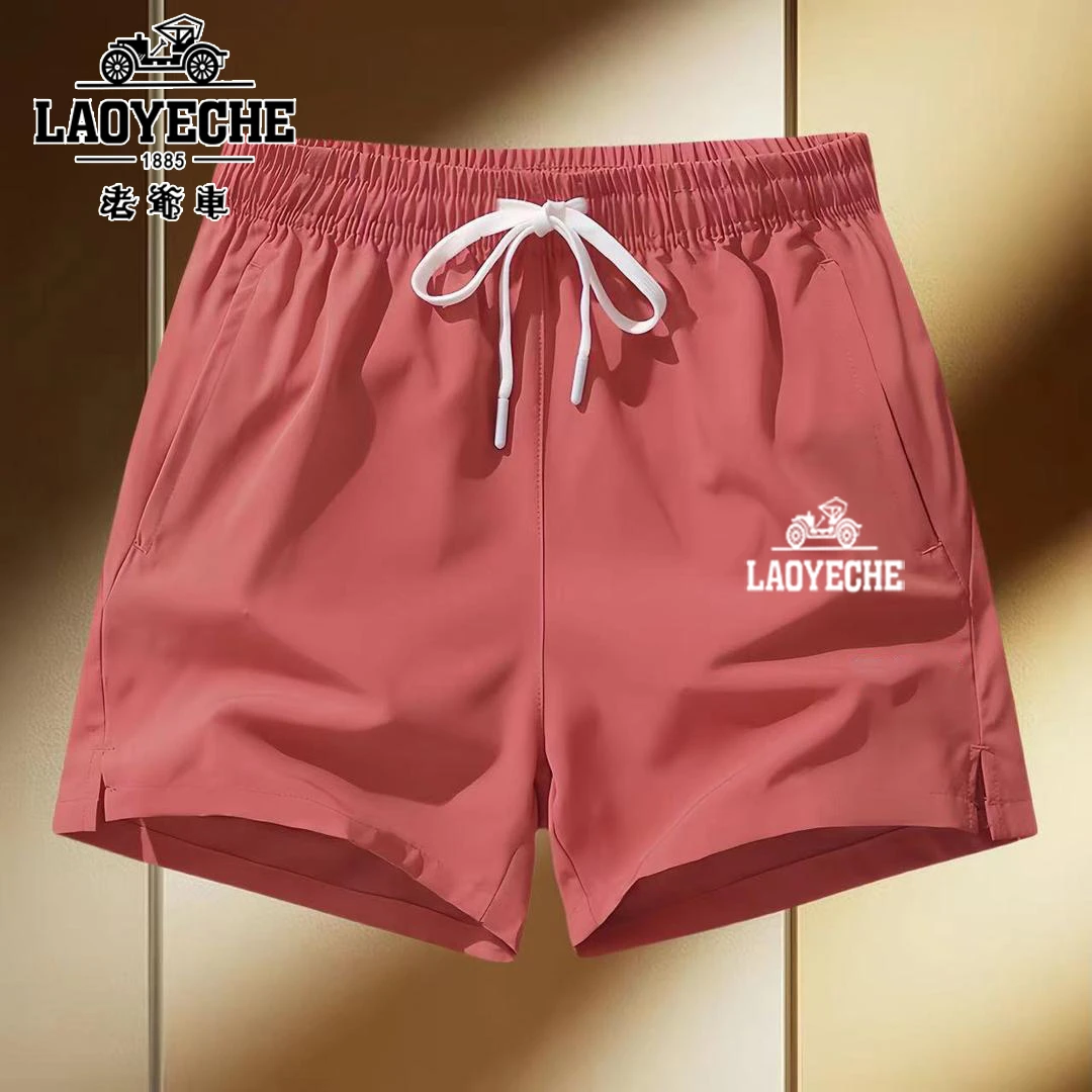 老爷车短裤男女夏季新款速干运动薄款透气健身跑步沙滩裤三分裤潮