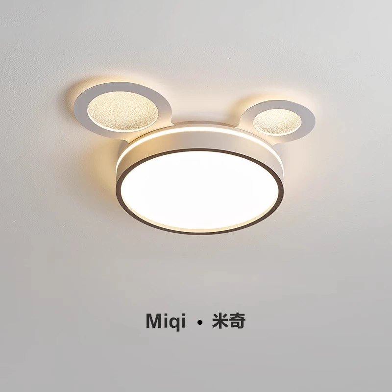 米奇卧室全光谱灯吸顶灯卧室简约极简高级感房间灯儿童房护眼灯具