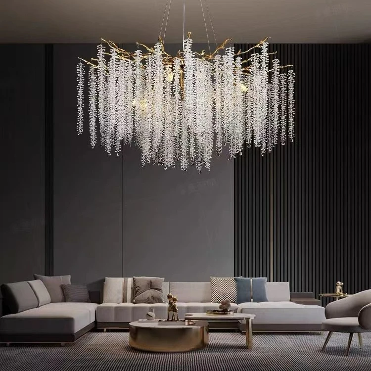 后现代轻奢客厅水晶吊灯设计师款轻奢奢华高档大气欧式法式水晶灯