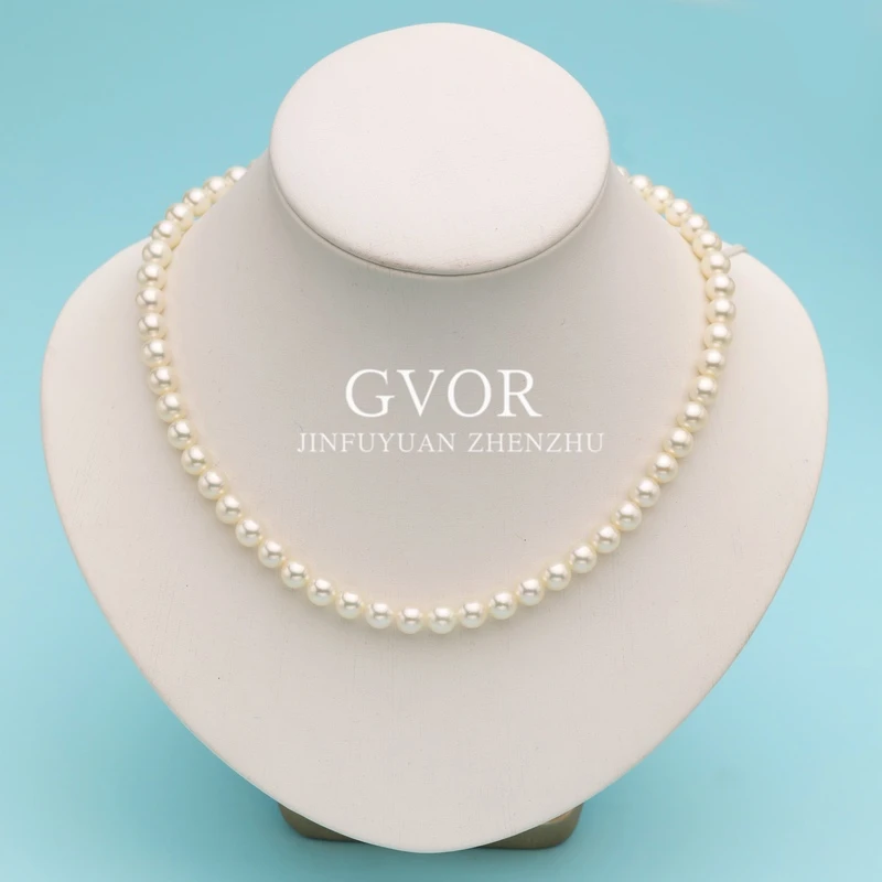 新品！【板爷】精选！海水akoya珍珠项链 6-7mm A1652