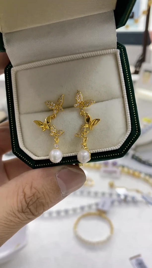 【闪购商品】淡水珍珠BG未镶嵌珍珠耳饰@@by067