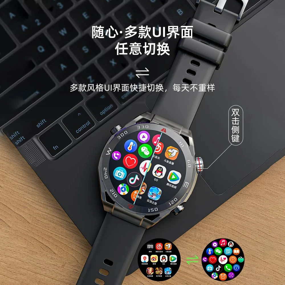 奕邦VP600时尚腕表离线支付通话防水监测可插卡多功能智能手表