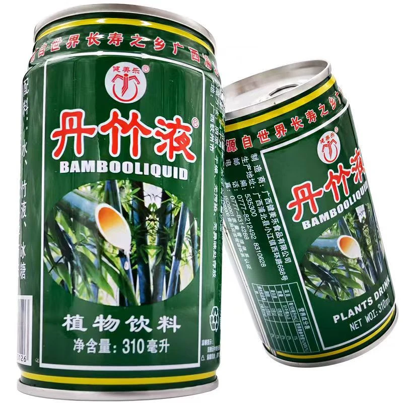 丹竹液0脂0蛋白低卡竹汁竹沥竹子水清甜植物饮料广西浦北特产罐装