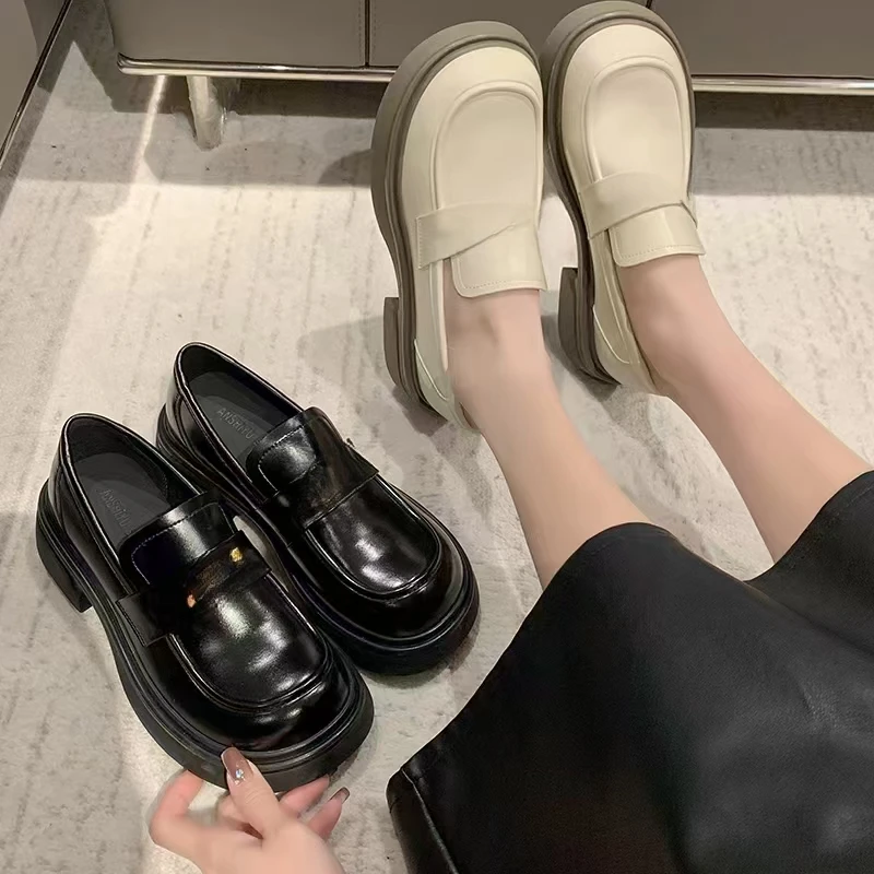 2024年秋季新款软底百搭真皮乐福鞋277