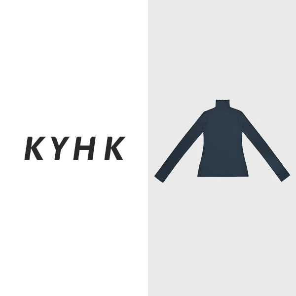 KYHK秋冬打底长袖高领百搭百搭修身上衣230949