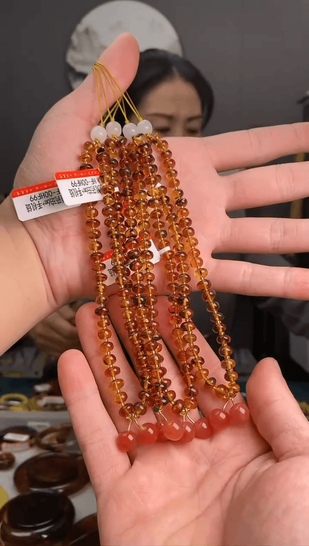 【闪购商品】琥珀颈饰未镶嵌手机链（多样式发其一）