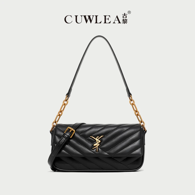 【妮可专属】2024年时尚女包绣线百搭单肩斜挎包GL-6266送礼盒