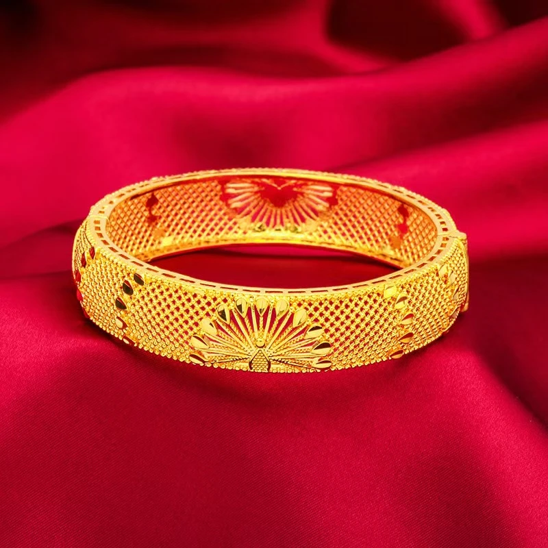 合金手镯 CHANGLISHIPIN  新款  孔雀开屏卡扣手镯  经典时尚百搭