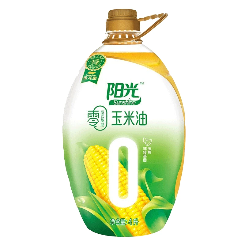 金龙鱼阳光零反式脂肪玉米油4L24年6月到期介意勿拍
