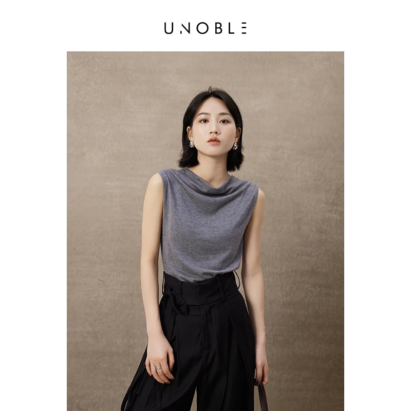 秋冬收官9114301F003099【极简荡领亲肤设计感背心】142号