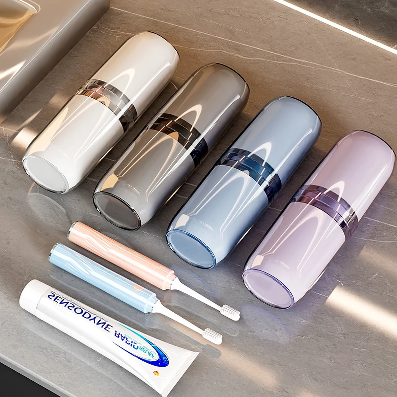 旅行洗漱杯透明牙刷盒情侣牙刷牙膏漱口杯便捷式旅游牙杯牙缸牙具