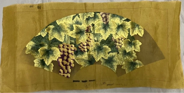 纯手工刺绣葡萄图