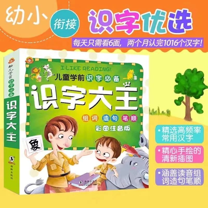 识字大王1016字儿童识字书幼儿认字有声幼儿园阅读与识字宝宝识字