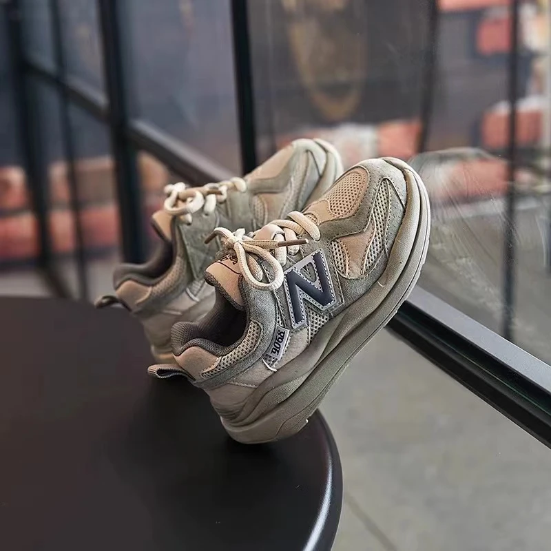 儿童运动鞋2024春秋季新款阿甘底爆款男童网面百搭爆款女童老爹鞋