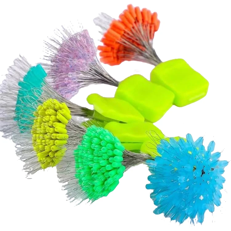 超紧太空豆硅胶特级防缠豆路亚散把优质大小号橄榄型顶豆