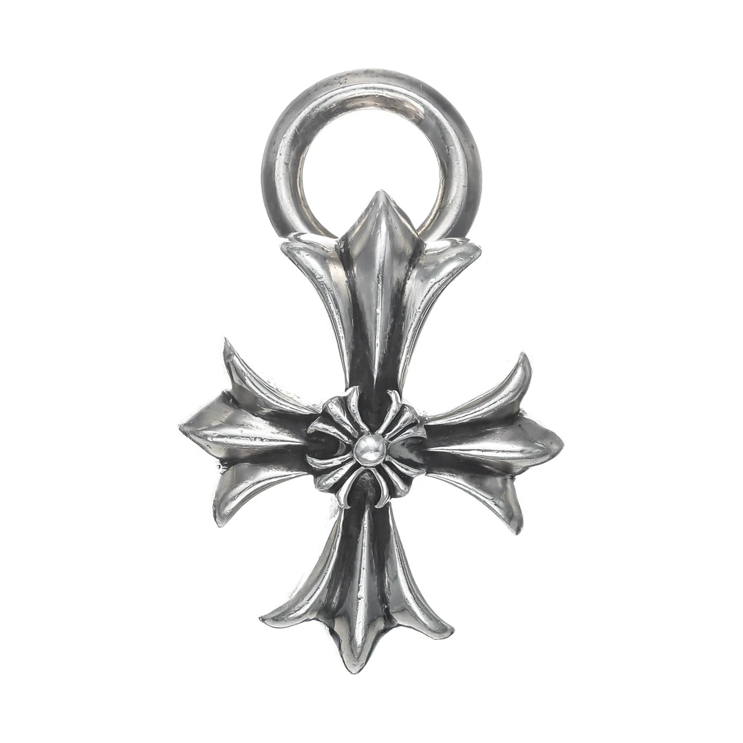 95新 克罗心 Chrome Hearts CH PLUS日本限定层叠十字花吊坠