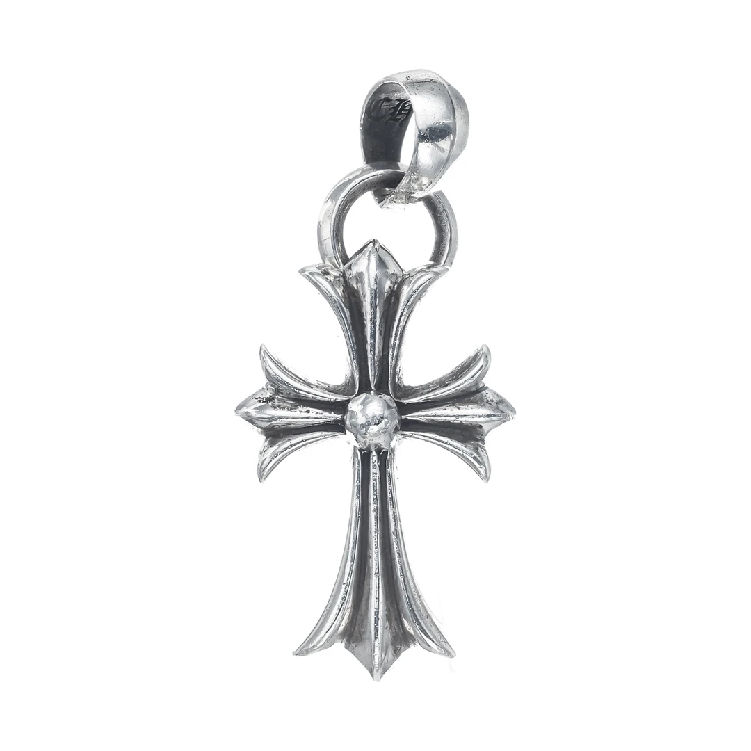 90新 克罗心 Chrome Hearts CH CRS BALE中号水滴十字架吊坠