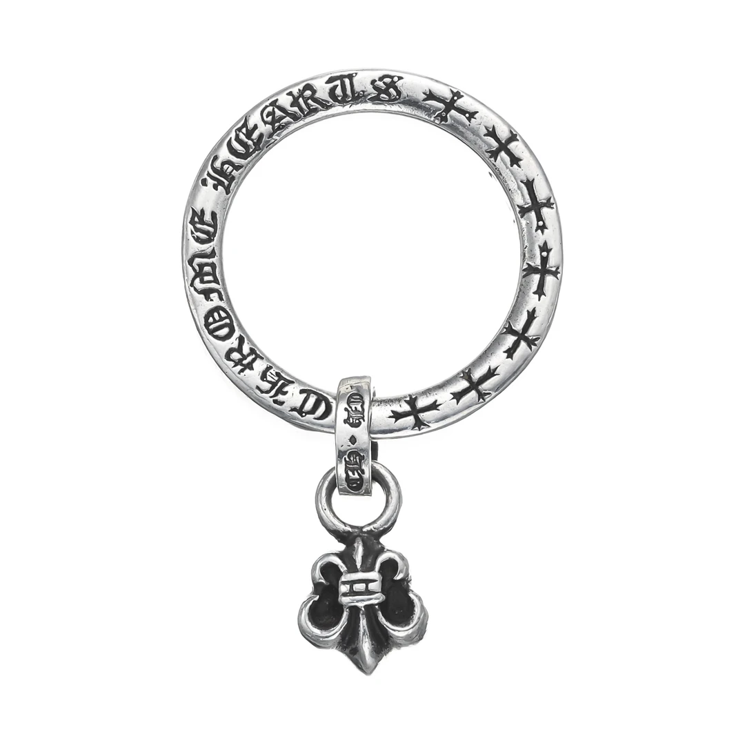 99新 克罗心 Chrome Hearts NTFL W BS童军花吊坠戒指