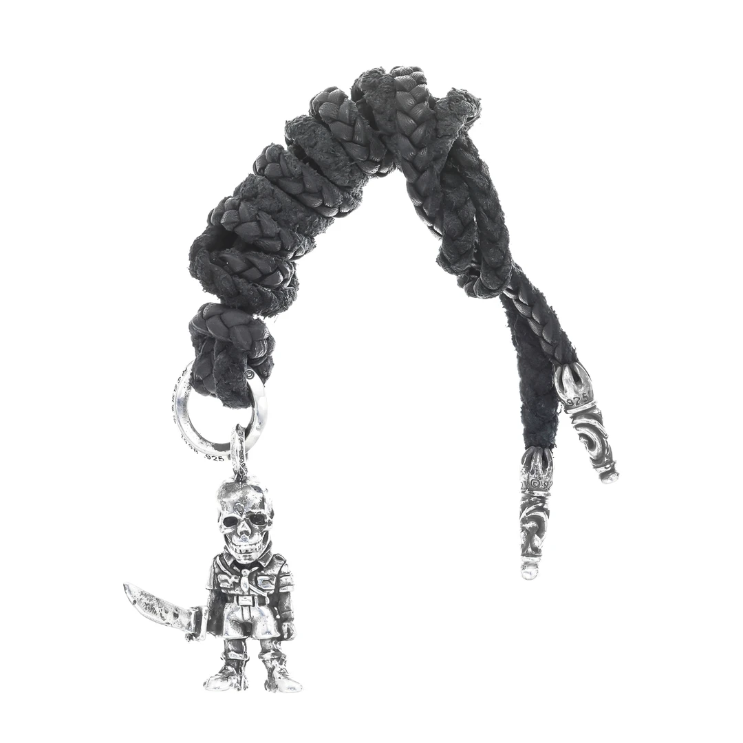 95新 克罗心 Chrome Hearts FOTI PEPE 鬼兵皮绳项链