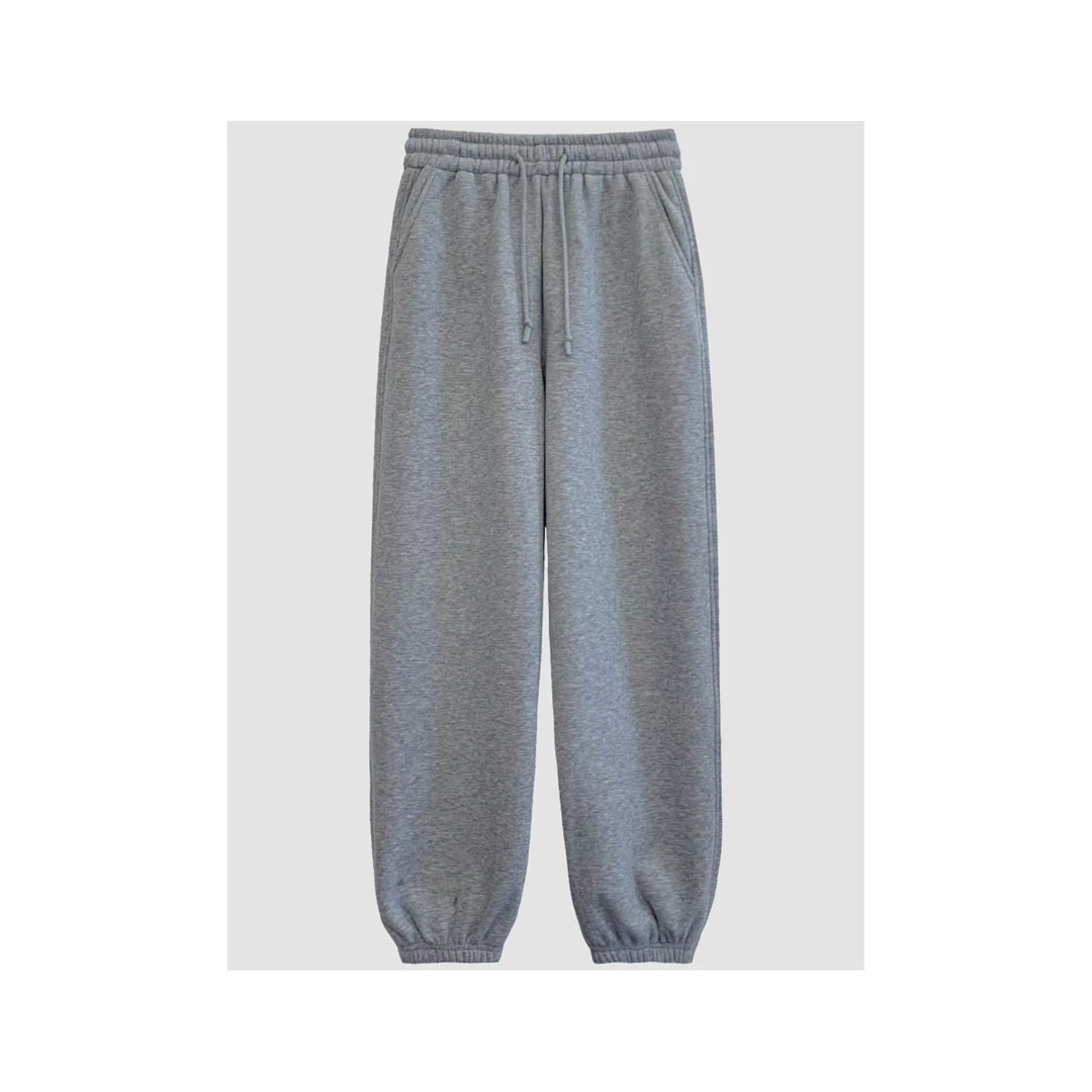 超暖舒服裤 冬季秋冬加绒加厚纯色休闲百搭时尚宽松抽绳束口卫裤