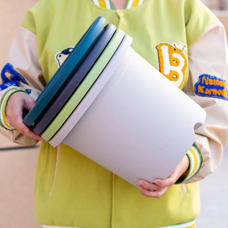 加厚四季花盆加仑花盆控根透气塑料花盆彩色北欧月季玫瑰花盆