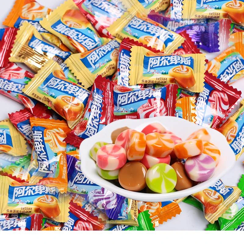 阿尔卑斯牛奶硬糖结婚喜糖混合味散装批发婚庆散糖果年货休闲零食