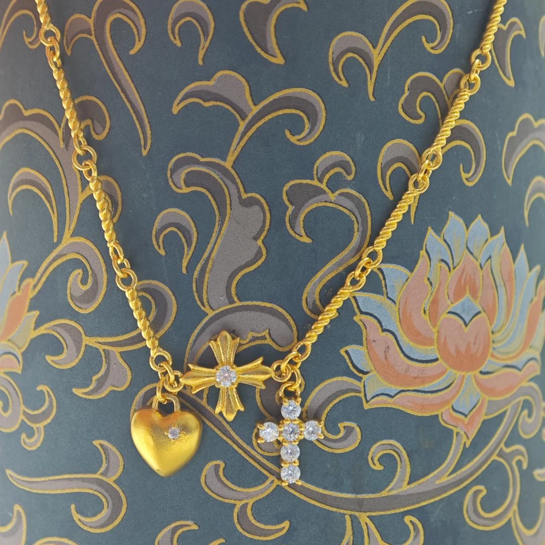 足金999 麻花克罗星B款手链