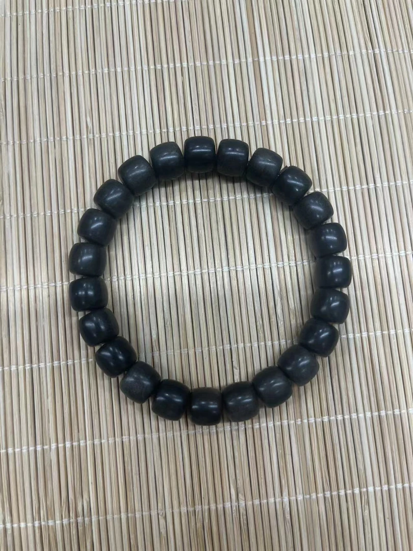 E701老山檀阴沉8x9鼓珠手串