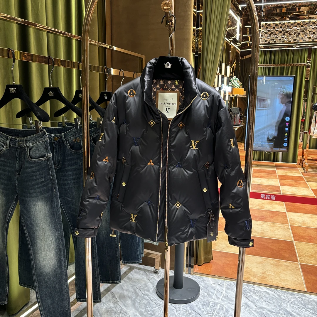 F【阿诺专属】2025年冬季新品重工刺绣百搭羽绒服外套（88846）