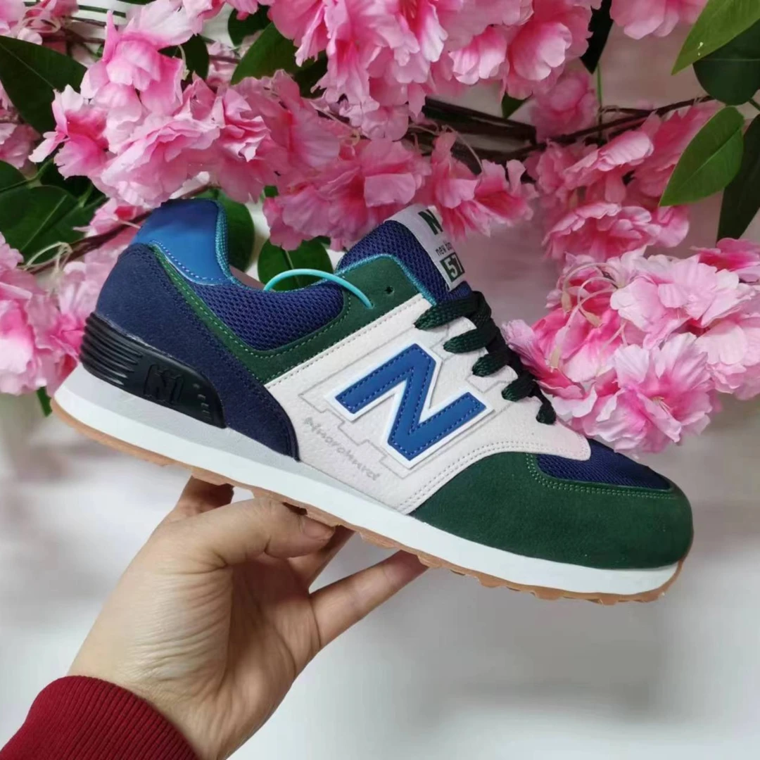 2024春季新款休闲阿甘鞋（574橄榄绿）男女情侣鞋