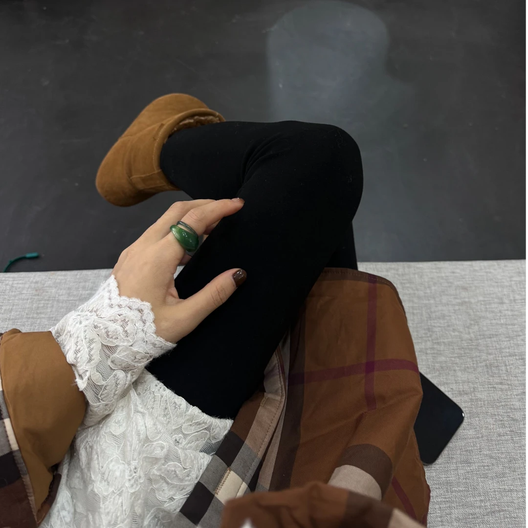 李豆儿 豆儿自留羊绒保暖 云朵 打底裤