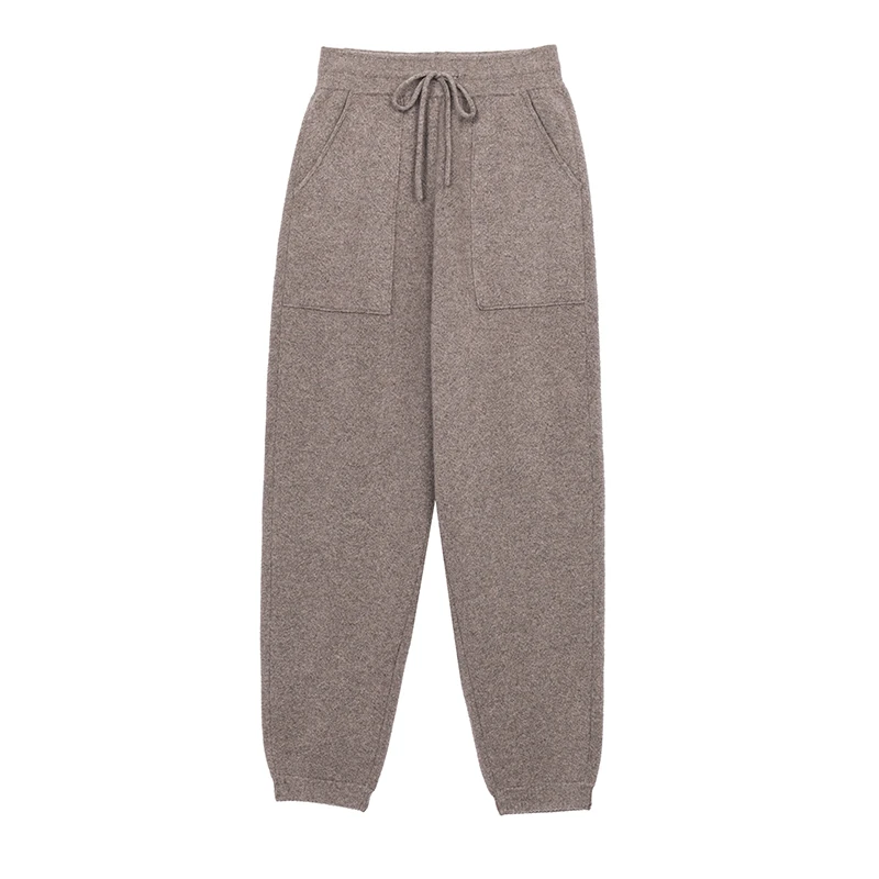 暗痕提花加厚休闲卫裤 保暖/秋冬