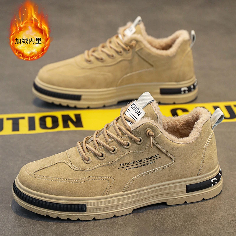 2024新款男款冬季鞋高帮马丁靴加厚鞋子男士耐磨防滑休闲经典百搭