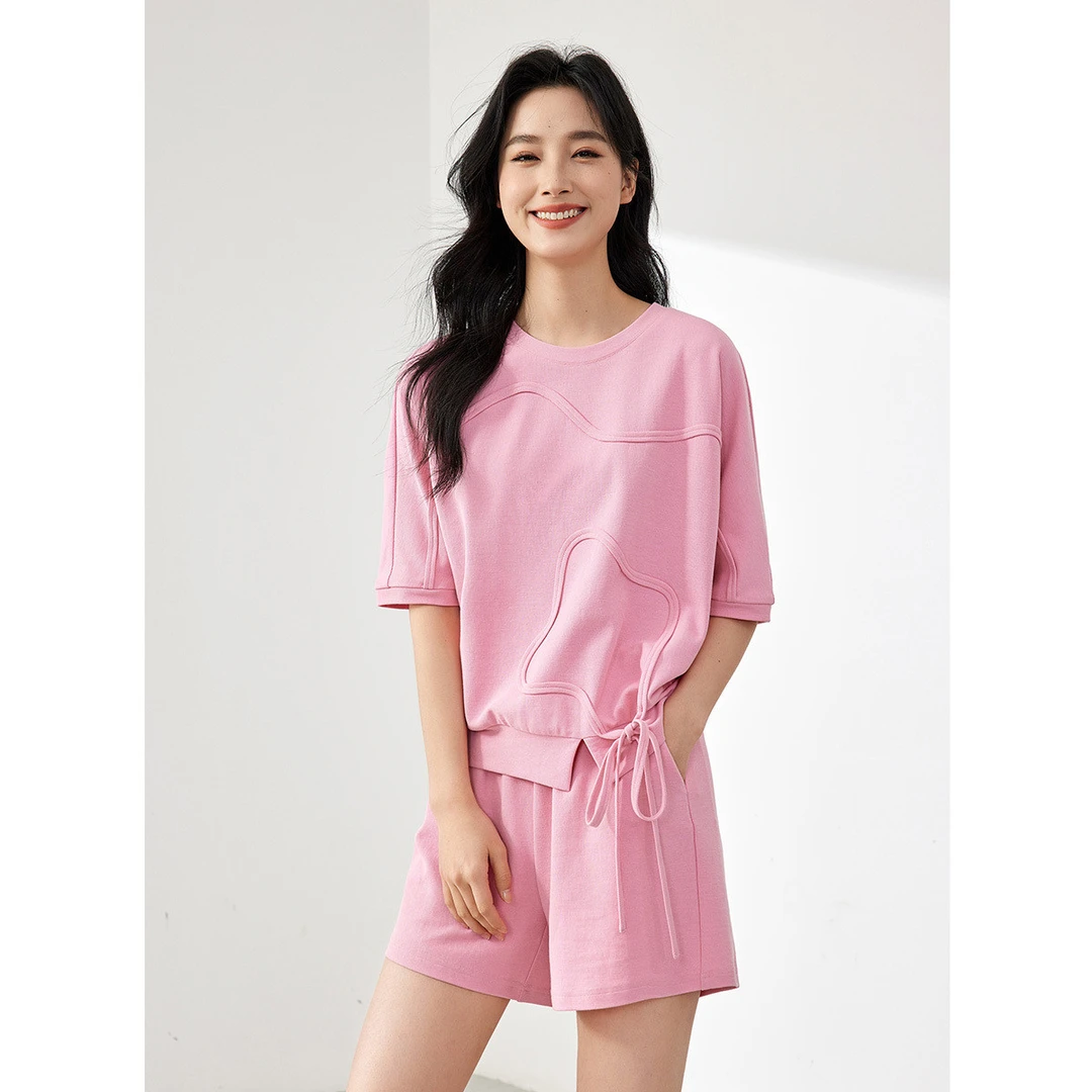 欧昵雪【粉丝专享】SN908简约休闲运动两件套套装