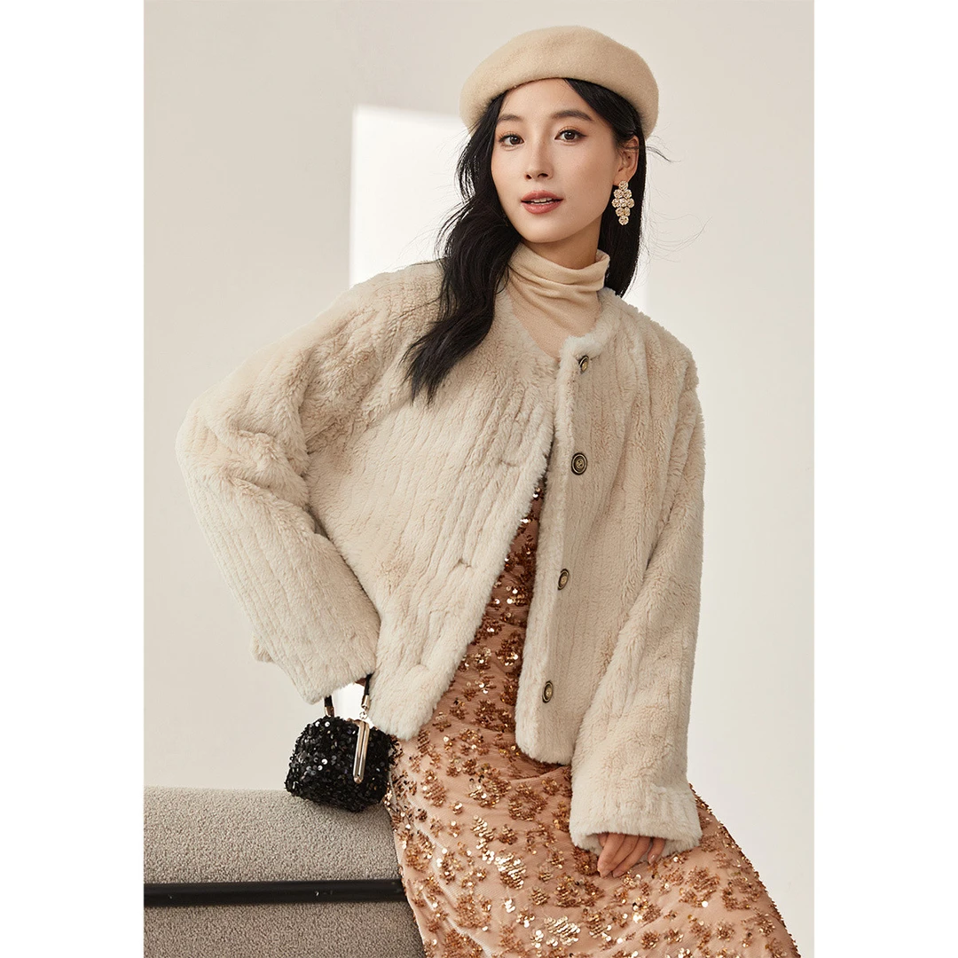 【达人专属】CQ020都市轻奢感圆领加厚外套