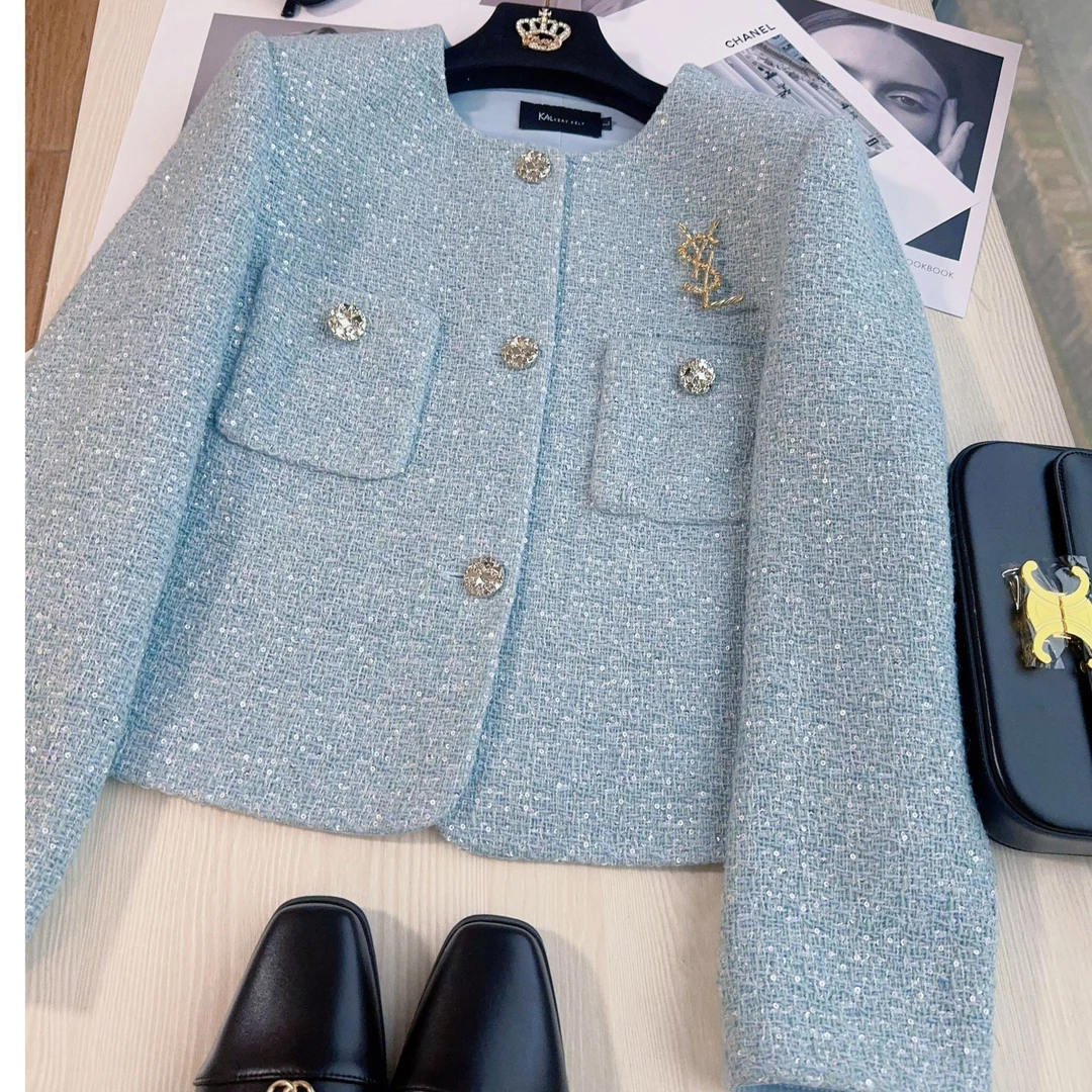 小香风外套女短款2024年秋冬新款高级感气质今年流行上衣